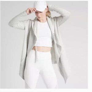 Athleta Vista Wrap Cardigan Sweater - Heather Gray  -Size XS